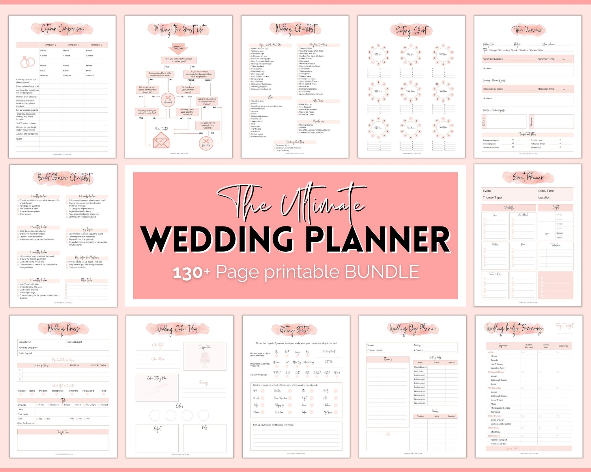 Wedding Planner Printable BUNDLE